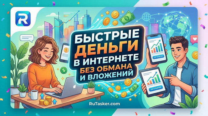 Быстрые деньги в интернете без обмана и вложений