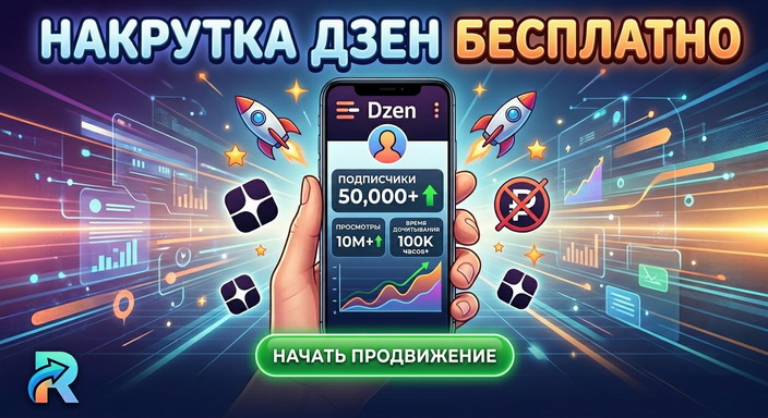 Бесплатное продвижение ДЗЕН