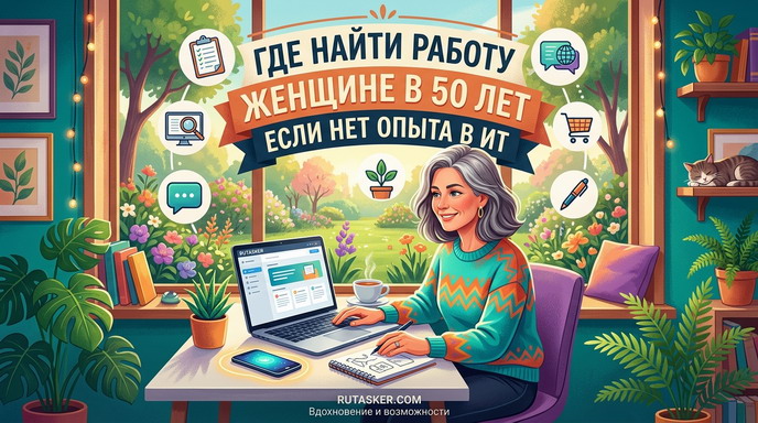 Где найти работу женщине в 50 лет