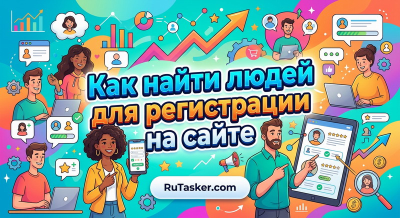 Как найти людей для регистрации на сайте