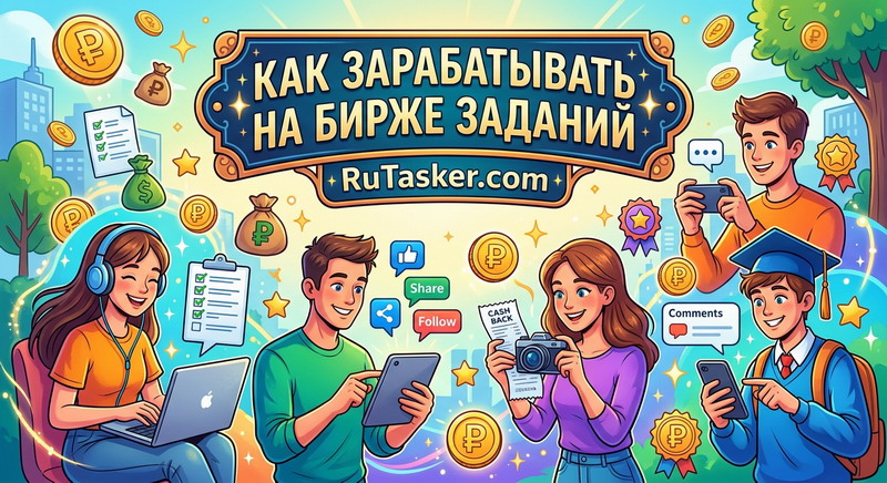 Как зарабатывать на бирже заданий?