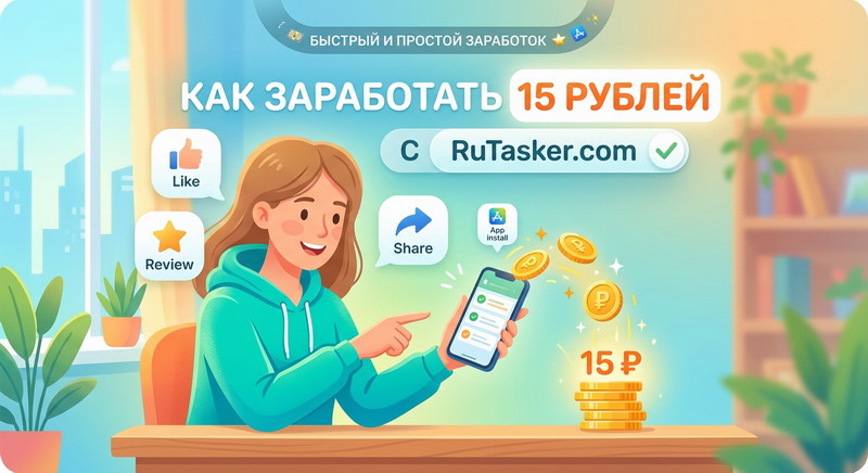 Как заработать 15 рублей за пару минут