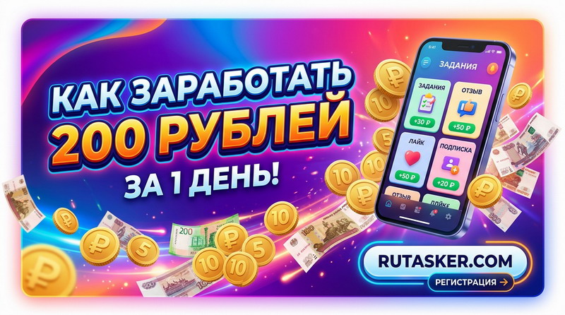 Как заработать 200 рублей