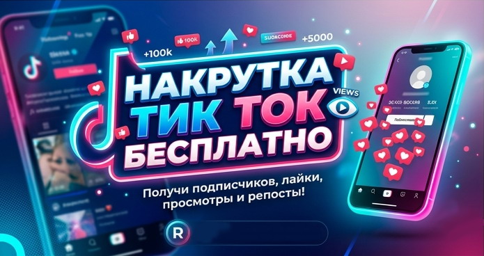 Бесплатная накрутка Тик Ток