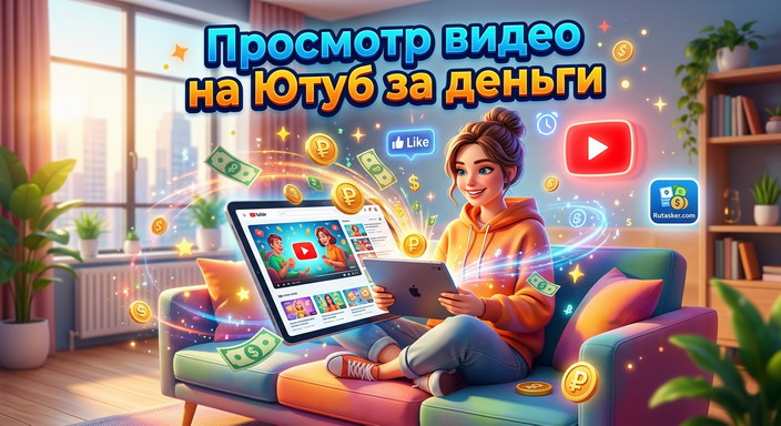 Просмотр видео на Ютубе за деньги