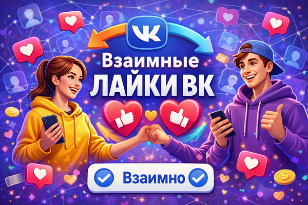 Взаимные лайки VK
