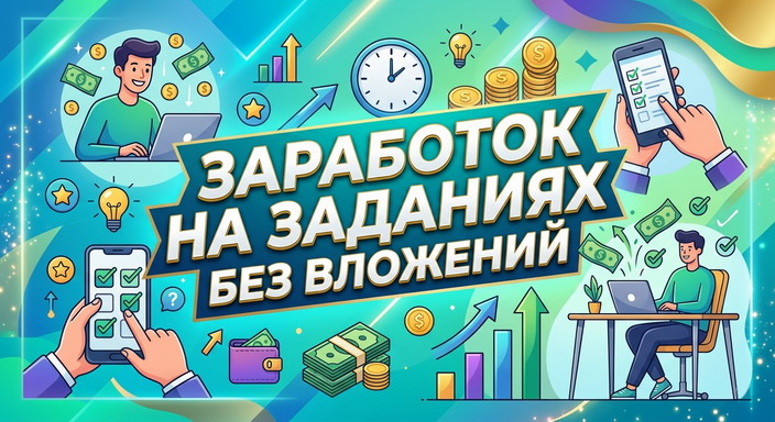 Заработок на заданиях без вложений