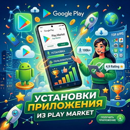 Установка приложения с Google Play Market